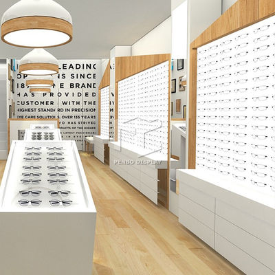 Modern Sunglasses Optical Shop Display Cabinets ODM Melamine Board