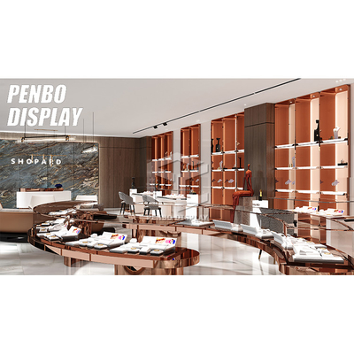 Luxury Jewelry Store Furniture Glass Jewellery Display Showcase
