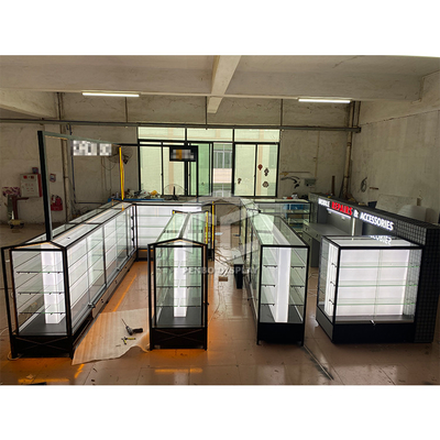 ODM Mall Mobile Phone Display Showcase Modern Cell Phone Kiosk