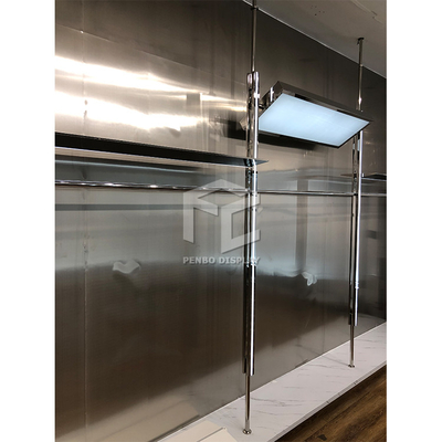 CNC Clothing Display Rack Powder Coated Display Store Furniture