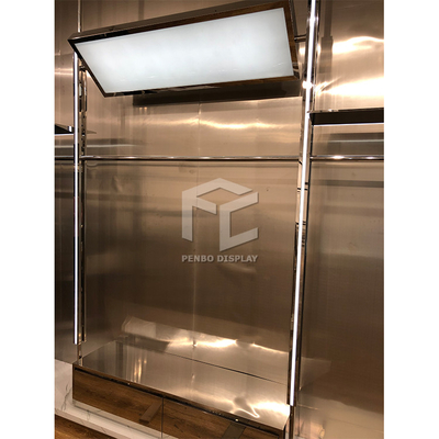 CNC Clothing Display Rack Powder Coated Display Store Furniture