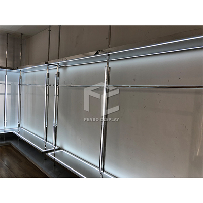 CNC Clothing Display Rack Powder Coated Display Store Furniture