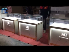 304 Stainless Steel Jewelry Shop Furniture White Golden Color